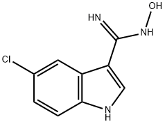 N-HYDROXY-5-CHLORO-1H-INDOLE-3-CARBOXAMIDINE,914349-02-3,结构式