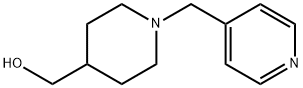 1-(4-ピリジニルメチル)-4-ピペリジンメタノール 化学構造式