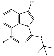 1-Boc-3-bromo-7-nitroindole Structure