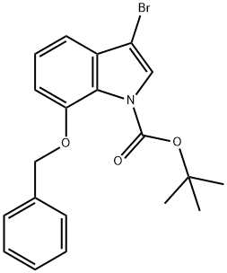 1-Boc-7-benzyloxy-3-bromoindole Struktur