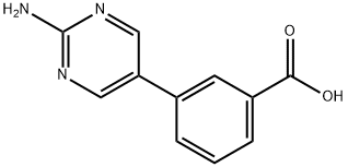 3-(2-Aminopyrimidin-5-yl)benzoic acid Structure