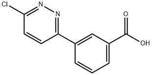 3-(6-Chloropyridazin-3-yl)benzoic acid Structure