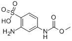 2-AMINO-4-[(METHOXYCARBONYL)AMINO]-BENZENESULFONIC ACID Struktur