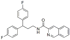 3-Isoquinolinecarboxamide,  N-[3,3-bis(4-fluorophenyl)propyl]- 结构式