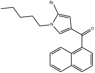 (5-bromo-1-pentyl-1H-pyrrol-3-yl)(naphthalen-1-yl)methanone Struktur
