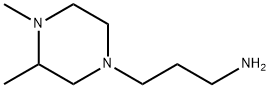 Piperazine, 4-(3-aminopropyl)-1,2-dimethyl- (7CI) 结构式