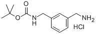 3-N-BOC-AMINOMETHYL-BENZYLAMINE HCL 化学構造式