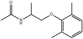 N-[2-(2,6-DiMethylphenoxy)-1-Methylethyl]acetaMide, 91452-27-6, 结构式