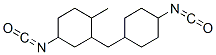4-isocyanato-2-[(4-isocyanatocyclohexyl)methyl]-1-methylcyclohexane 结构式