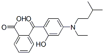 o-[4-(N-Ethyl-N-isopentylamino)-2-hydroxybenzoyl]benzoic acid Structure