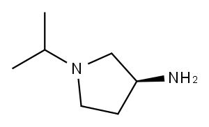 (S)-1-ISOPROPYLPYRROLIDIN-3-AMINE, 914603-85-3, 结构式