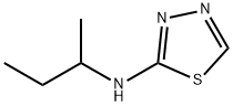 1,3,4-Thiadiazol-2-amine,  N-(1-methylpropyl)- Structure