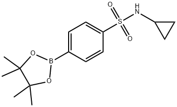 4-(N-CYCLOPROPYLSULFONAMIDE)PHENYLBORONIC ACID PINACOL ESTER 化学構造式
