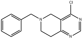 6-ベンジル-4-クロロ-5,6,7,8-テトラヒドロピリド[4,3-D]ピリミジン 化学構造式