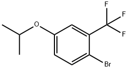 2-溴-5-异丙氧基三氟甲苯 结构式