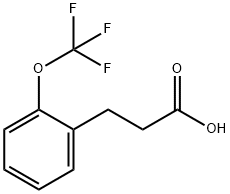 2-三氟甲氧基苯丙酸 结构式
