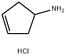 1-アミノ-3-シクロペンテン塩酸塩 化学構造式