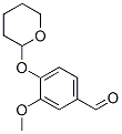 3-methoxy-4-[(tetrahydro-2H-pyran-2-yl)oxy]benzaldehyde 结构式