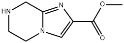 Imidazo[1,2-a]pyrazine-2-carboxylic acid, 5,6,7,8-tetrahydro-, methyl ester (9CI) Struktur
