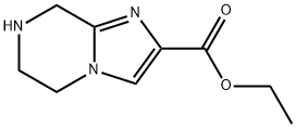 5,6,7,8-テトラヒドロイミダゾ[1,2-A]ピラジン-2-カルボン酸エチル 化学構造式