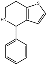 4-苯基-4,5,6,7-四氢噻吩并[3,2-C]吡啶 结构式