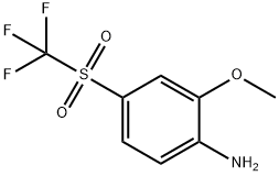 2-methoxy-4-(trifluoromethylsulfonyl)benzenamine Structure