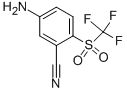 5-amino-2-(trifluoromethylsulfonyl)benzonitrile Structure