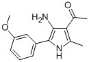 1-[4-amino-5-(3-methoxyphenyl)-2-methyl-1H-pyrrol-3-yl]ethanone 结构式