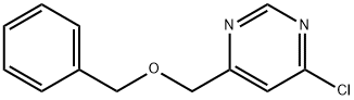 4-苄氧甲基-6-氯嘧啶 结构式