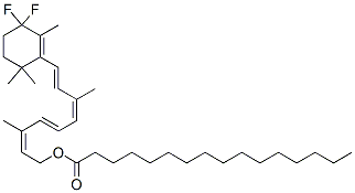 4,4-Difluororetinyl palmitate 结构式