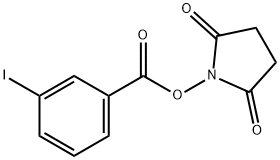 N-琥珀酰亚胺3-碘苯甲酸酯 结构式