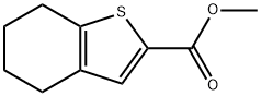 4,5,6,7-四氢-1-苯并噻吩-2-羧酸甲酯 结构式