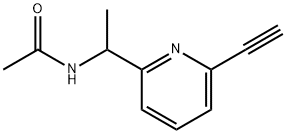 Acetamide,  N-[1-(6-ethynyl-2-pyridinyl)ethyl]- Struktur