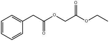 ETHOXYCARBONYLMETHYL PHENYLACETATE Structure