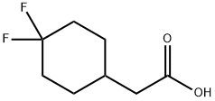 (4,4-DIFLUOROCYCLOHEXYL)ACETIC ACID Structure