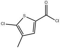 2-Thiophenecarbonylchloride,5-chloro-4-methyl-(9CI) 结构式