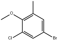 5-溴-3-氯-2-甲氧基甲苯 结构式