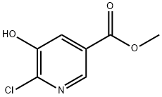 6-Chloro-5-hydroxy-nicotinic acid methyl ester 结构式