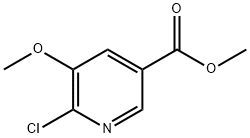 6-Chloro-5-methoxy-nicotinic acid methyl ester Struktur
