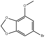 4-甲氧基-6-溴-1,3-苯并二噁茂 结构式