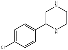2-(4-氯苯基)哌嗪 结构式