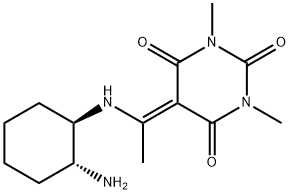 5-[1-[[(1R,2R)-2-aMinocyclohexyl]aMino]ethylidene]-1,3-diMethyl-2,4,6(1H,3H,5H)-PyriMidinetrione|1R,2R-N-DAB-环己二胺