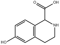 6-ヒドロキシ-1,2,3,4-テトラヒドロ-イソキノリン-1-カルボン酸 化学構造式