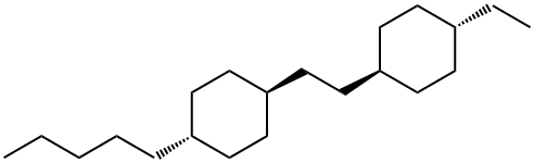 4-Pentyl-[2-(trans-4-ethylcyclohexyl)ethyl]cyclohexane Structure
