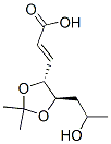 2-Propenoic acid, 3-[5-(2-hydroxypropyl)-2,2-dimethyl-1,3-dioxolan-4-y l]-, [4R-[4alpha(E),5beta(R*)]]-|
