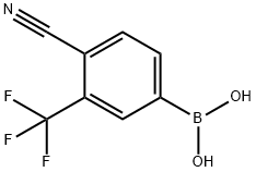 [4-CYANO-3-(TRIFLUOROMETHYL)PHENYL]BORONIC ACID Struktur