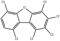 1,2,3,4,6,9-HEXACHLORODIBENZOFURAN Structure
