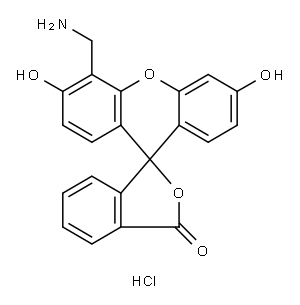 4'-(Aminomethyl)fluoresceinehydrochloride Structure