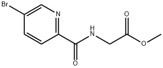 [(5-bromo-pyridine-2-carbonyl)-
amino]-acetic acid methyl ester Structure