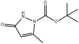 3-羟基-5-甲基-吡唑-1-羧酸叔丁酯, 915396-44-0, 结构式